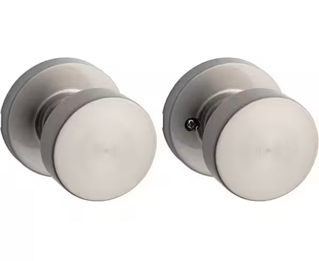Kwikset Pismo Round Hall/Closet Door Knob Featuring Microban Antimicrobial Technology