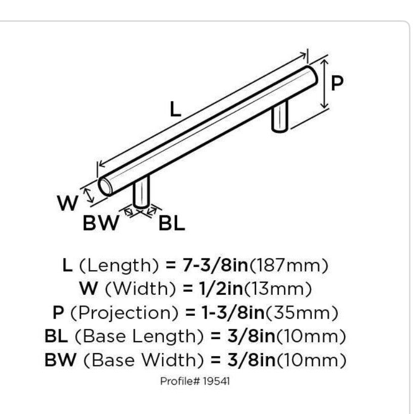 Amerock  Bar Pulls 5-1/16 in. Champagne Bar Cabinet Pull