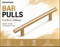 Bar Pulls 5-1/16 in. (128mm) Modern Golden Champagne Bar Cabinet Pull