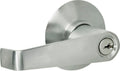 Schlage F80CSSK V ELA 626 Elan Light Commercial Keyed Storeroom Lever Satin Chrome 3-d