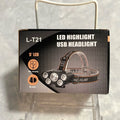 LED headlight with USB charging 4-c