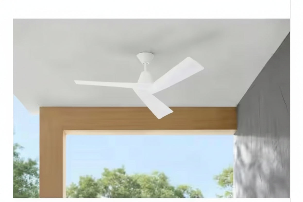 Home Decorators Collection Easton 52 in. indoor/outdoor matte black ceiling fan BW