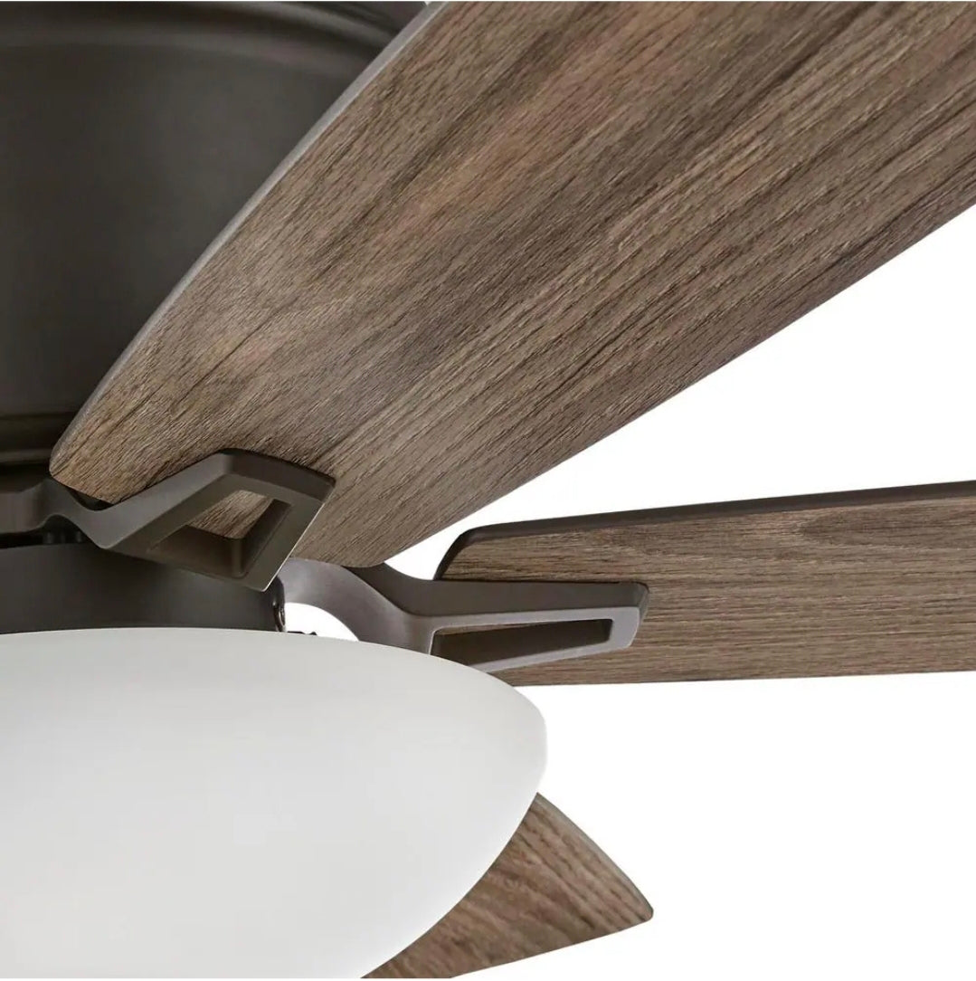 Hampton Bay 52 inch Melrose, Indoor Ceiling Fan Bronze Finish.